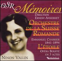 Chabrier: L'étoile von Ninon Vallin