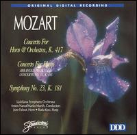 Mozart: Horn Concerto, K417; Harp Concerto, K415; Symphony No. 23 von Various Artists