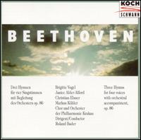 Beethoven: Three Hymns, Op. 86 von Various Artists