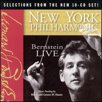 Bernstein Live with the New York Philharmonic von Leonard Bernstein