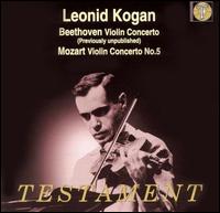 Beethoven: Violin Concerto; Mozart: Violin Concerto No. 5 von Leonid Kogan