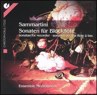 Sammartini: Sonatas for recorder von Ensemble Mediolanum