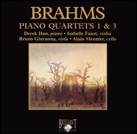 Brahms: Piano Quartets 1 & 3 von Various Artists