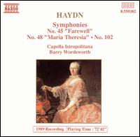 Haydn: Symphonies Nos. 45, 48, 102 von Capella Istropolitana