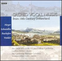 Sacred Vocal Music from 18th Century Switzerland von Various Artists