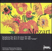 Mozart: Symphonies Nos. 25 & 36 von Alessandro Arigoni