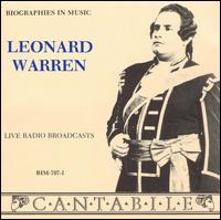 Live Radio Broadcasts von Leonard Warren