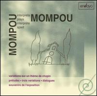 Mompou Plays Mompou von Federico Mompou