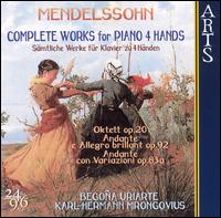 Mendelssohn: Complete Works for Piano 4 Hands von Various Artists