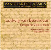 Ludwig van Beethoven: Sonatas for Cello & Piano Nos. 1-5 von Antonio Janigro