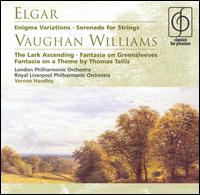 Elgar: Enigma Variations; Serenade for Strings; Vaughan Williams: The Lark Ascending; Fantasia on Greensleeves von Vernon Handley