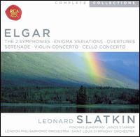 Elgar: The 2 Symphonies; Enigma Variations; Overtures; Serenade; Violin Concerto; Cello Concerto von Leonard Slatkin