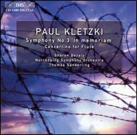 Paul Kletzki: Symphony No. 3; Concertino for flute von Sharon Bezaly