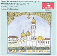 Rachmaninoff: Sonata in G minor; Kabalevsky: Sonata, Op. 71 von Antony Cooke