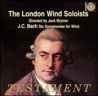 Johann Christian Bach: Six Symphonies for Wind von London Wind Soloists