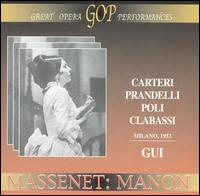 Massenet: Manon von Rosanna Carteri