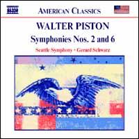 Walter Piston: Symphonies Nos. 2 and 6 von Gerard Schwarz