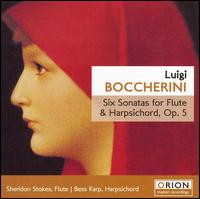 Boccherini: Six Sonatas for Flute & Harpsichord, Op. 5 von Sheridan Stokes