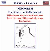 Rorem: Flute Concerto; Violin Concerto von José Serebrier