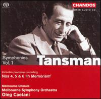 Tansman: Symphonies, Vol. 1 [Hybrid SACD] von Oleg Caetani