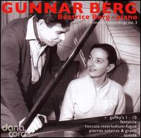 Gunnar Berg, Historical Recordings Vol. 2 von Béatrice Berg