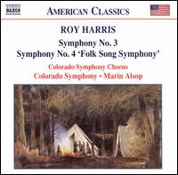 Roy Harris: Symphony No. 3; Symphony No. 4 'Folk Song Symphony' von Marin Alsop