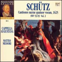 Schütz: Cantiones sacrae quatuor vocum (SWV 53-93), Vol. 1 von Cappella Augustana