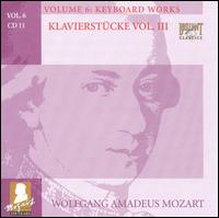 Mozart: Complete Works, Vol. 6 - Keyboard Works, Disk 11 von Various Artists