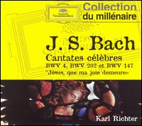 J.S. Bach: Cantates célèbres BWV 4, 202 & 147 von Karl Richter