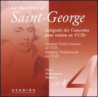 Saint-George: Complete Violin Concertos, CD4 von Pilsen Philharmonic Orchestra