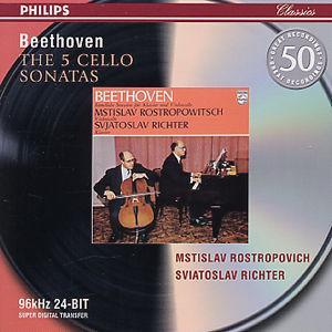 Beethoven: The 5 Cello Sonatas von Mstislav Rostropovich