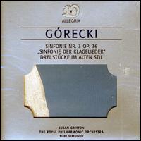 Gorecki: Symphony No. 3 Op. 36; Three Pieces In Old Style [Germany] von Yuri Simonov