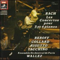 J.S. Bach: Les Concertos pour 3 et 4 Pianos von Jean-Pierre Wallez