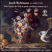 Jacob Richmann: Sechs Sonaten für Viola da gamba und Basso continuo, Op. 1 von Sabina Lehrmann