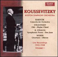 Koussevitzky Conducts Bartók, Stravinsky, Strauss and Weber von Sergey Koussevitzky