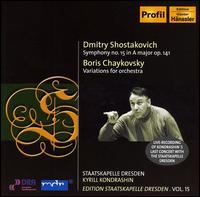 Shostakovich: Symphony No. 15 in A major Op. 141; Chaykovsky: Variations for Orchestra von Kiril Kondrashin