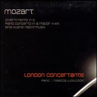 Mozart: Divertimento in D; Piano Conceerto in A major, K 414; Eine kleine Nachtmusik von London Concertante