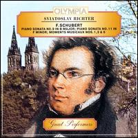F. Schubert: Piano Sonata No. 9 in B major; Piano Sonata No 11 in F minor; Moments Musicaux Nos. 1, 3 & 6 von Sviatoslav Richter