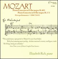 Mozart: Piano Concertos in E flat major, K482 & K271 von Elizabeth Rich