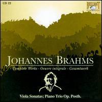 Brahms: Viola Sonatas; Piano Trio, Op. Posth. von Various Artists