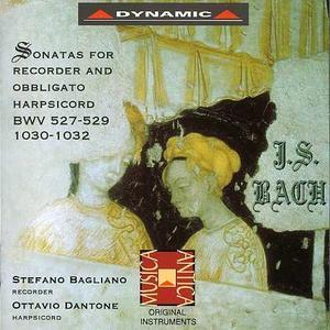 J.S. Bach: Sonatas for Recorder and Obbligato Harpsichord, BWV 527-529, 1030-1032 von Stefano Bagliano