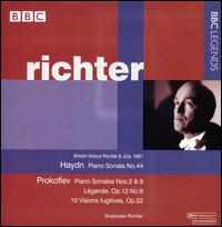 Haydn: Piano Sonata; Prokofiev: Piano Sonatas; Légende; 10 Visions fugitives von Sviatoslav Richter