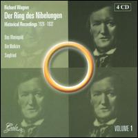 Richard Wagner: Der Ring des Nibelungen - Historical Recordings 1926-1932 von Various Artists