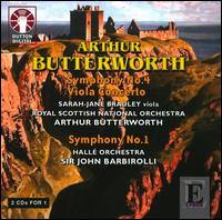 Arthur Butterworth: Symphony Nos. 1 & 4; Viola Concerto von Various Artists