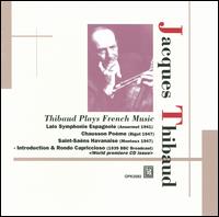 Thibaud Plays French Music von Jacques Thibaud