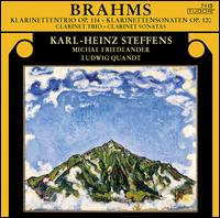 Brahms: Klarinettentrio Op. 114; Klarinettensonaten Op. 120 von Karl-Heinz Steffens