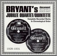 Complete Recorded Works (1928-31) von Bryant's Jubilee Quartet