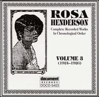 Complete Recorded Works, Vol. 3 (1924-1926) von Rosa Henderson