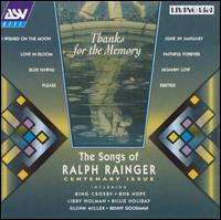 Thanks for the Memory: Songs of Ralph Rainger von Ralph Rainger